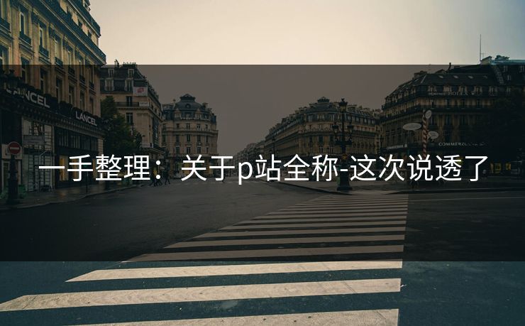 一手整理：关于p站全称-这次说透了